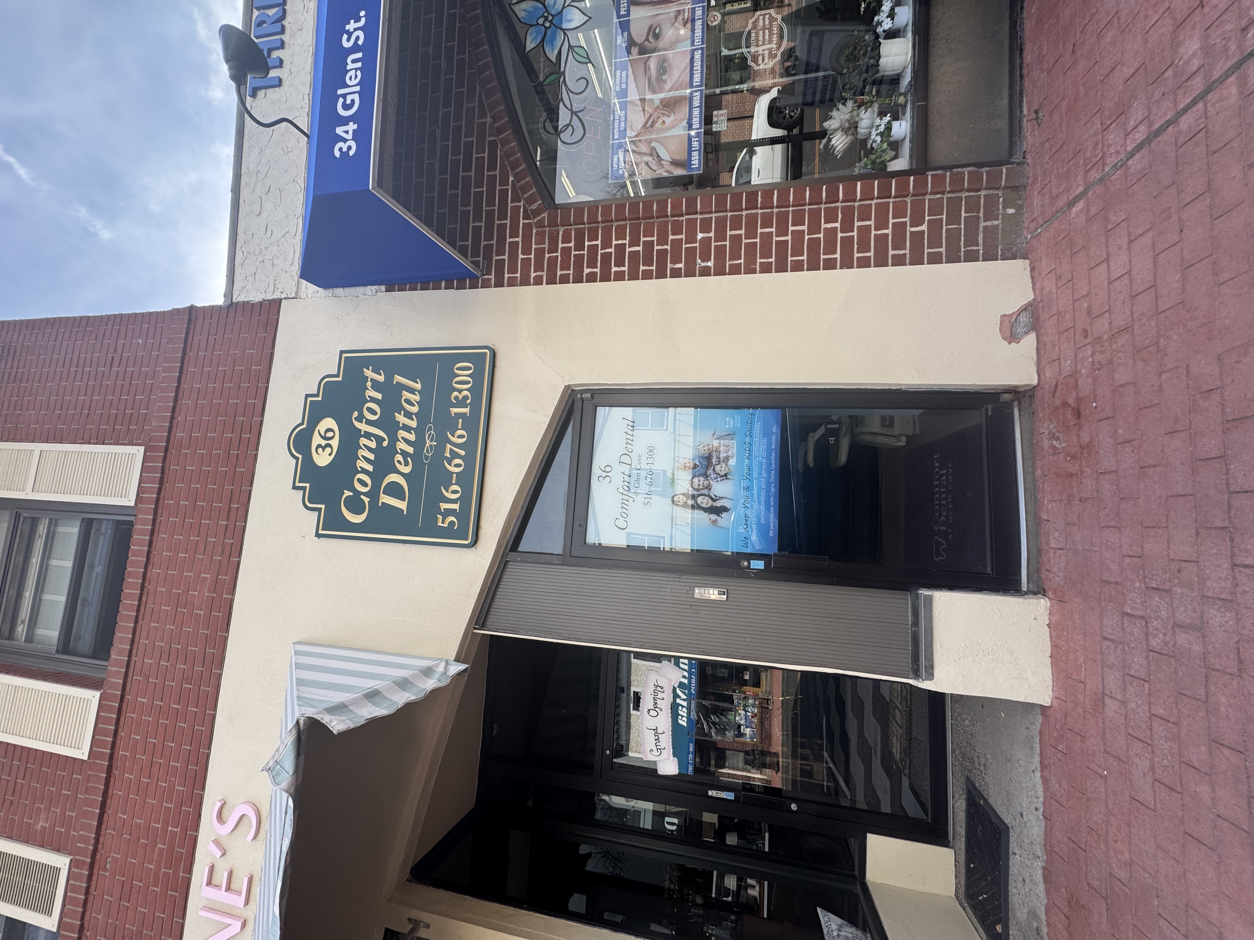 Comfort Dental at Glen Cove storefront at 36 Glen Street